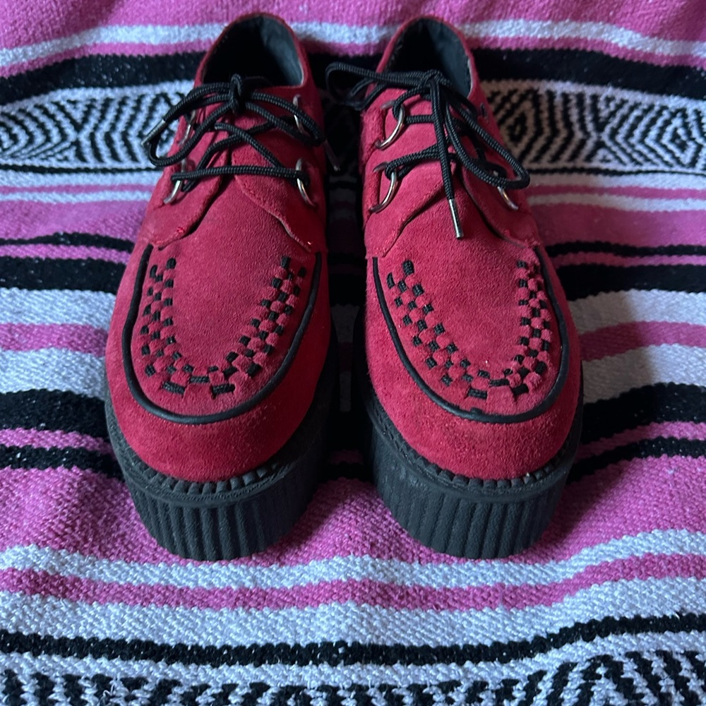 T.U.K Red Suede Mondo Creeper